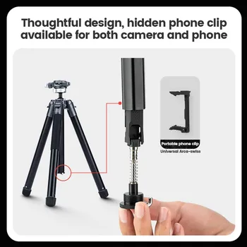 Multifunctional Lightweight Mobile Tripod Travel Photography Twist Lock Tripod Height Adjustable 5-Sec Camera Phone Tripod detail image