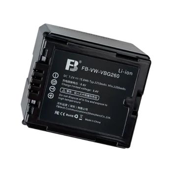 FB-VW-VBG260 2250mAh 7.2V Lithium Battery Digital Camera for Panasoni HS100 TM700 HS100 SD100 HS20 SD100 HS20 New Tech product image
