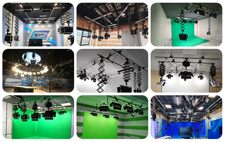 Professional Photography Studio Equipment Ceiling Rail System Accessories Pantograph Hanger