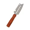 Knife with wooden handle White