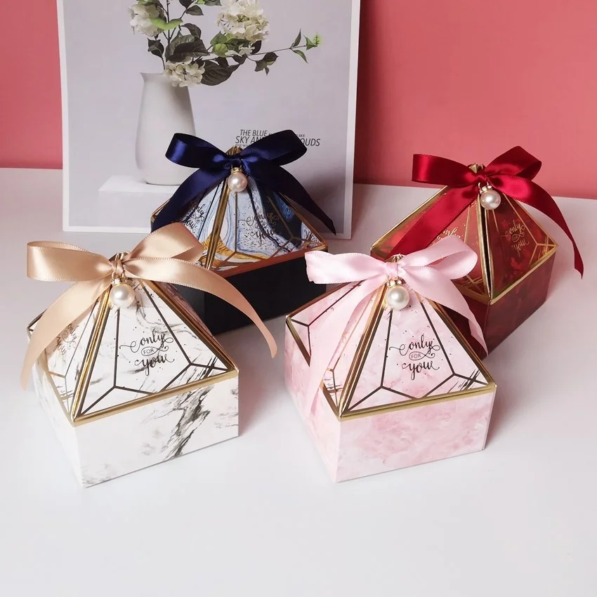 Exquisite Chocolate Series Small Paper Packaging Box Luxury Gift Box Wedding Gift Candy Box