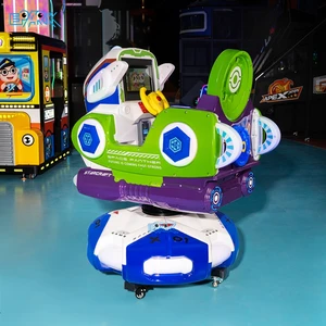Kids Super Soldier MP5 With Lift Swing Machine Coin-operated Kiddie Ride With MP5 Screen For Kids