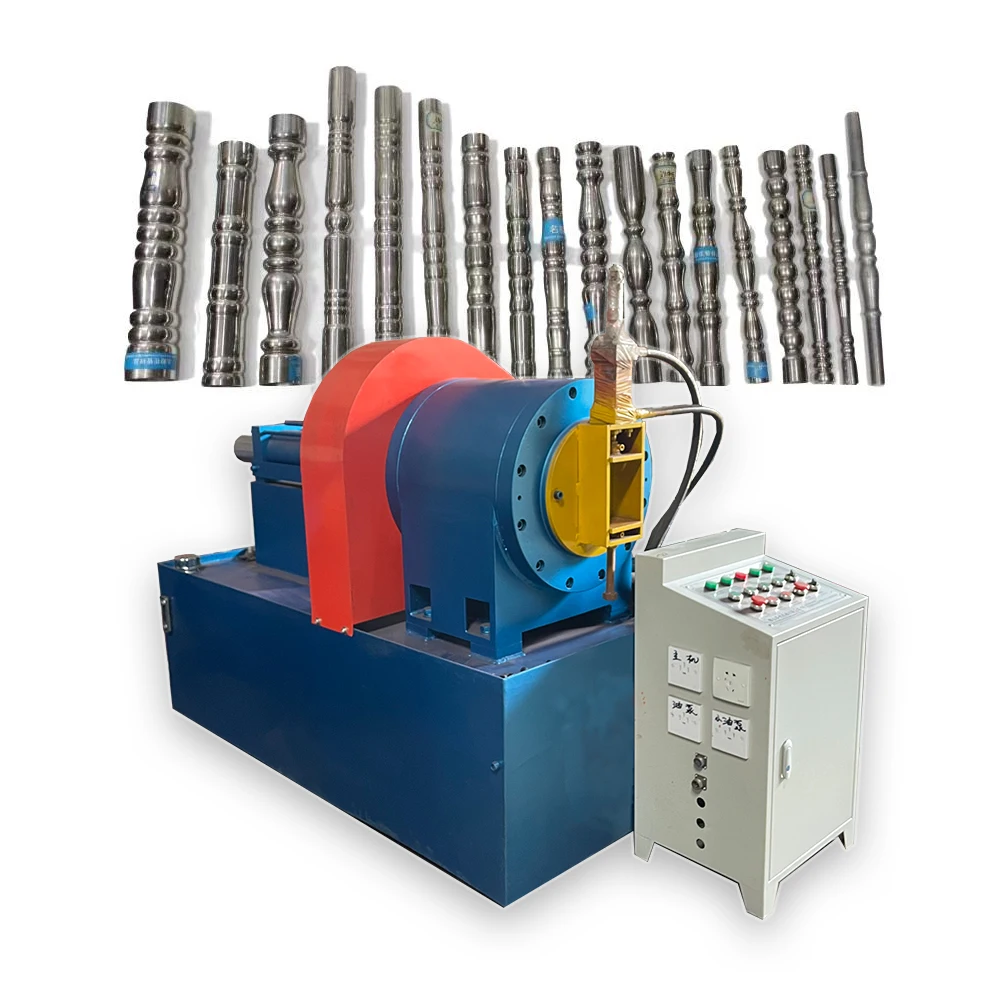 Tube Embossing Machine Wrought Iron Rotary Swaging Handrail Equipment
