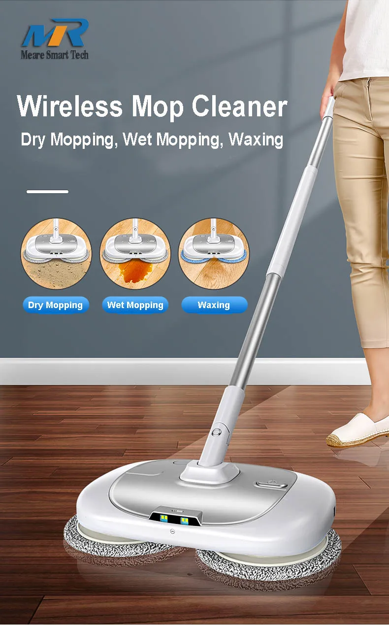 Meare Cordless Wet Dry Mop Sweeper Household Wireless Rechargeable ...