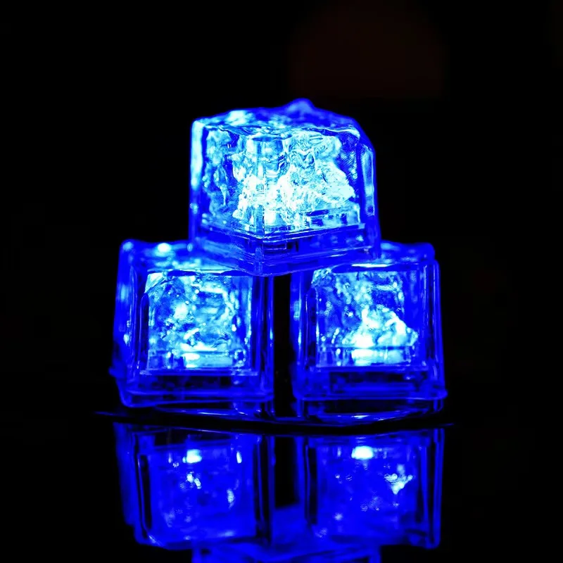 Display Led Making Ice Nicro Wine Glass Decoration Led Block Flashing Induction Luminous Ice ...