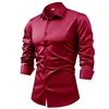 Camicia rosso vino
