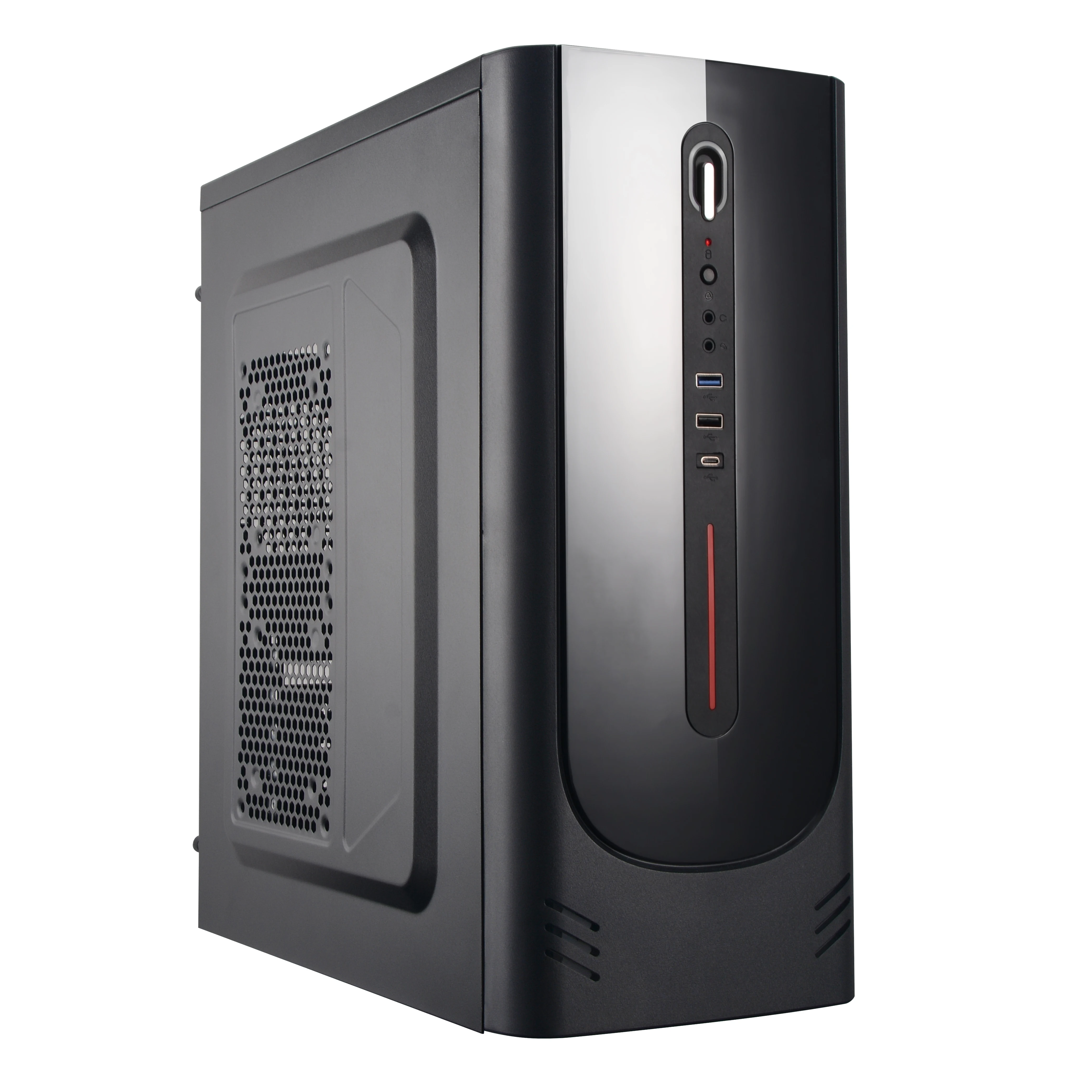 Bulk Atx Pc with Power Supply Fan Plexiglass Horizontal Cooled Cpu Cabinet Computer Case Pc Chassis