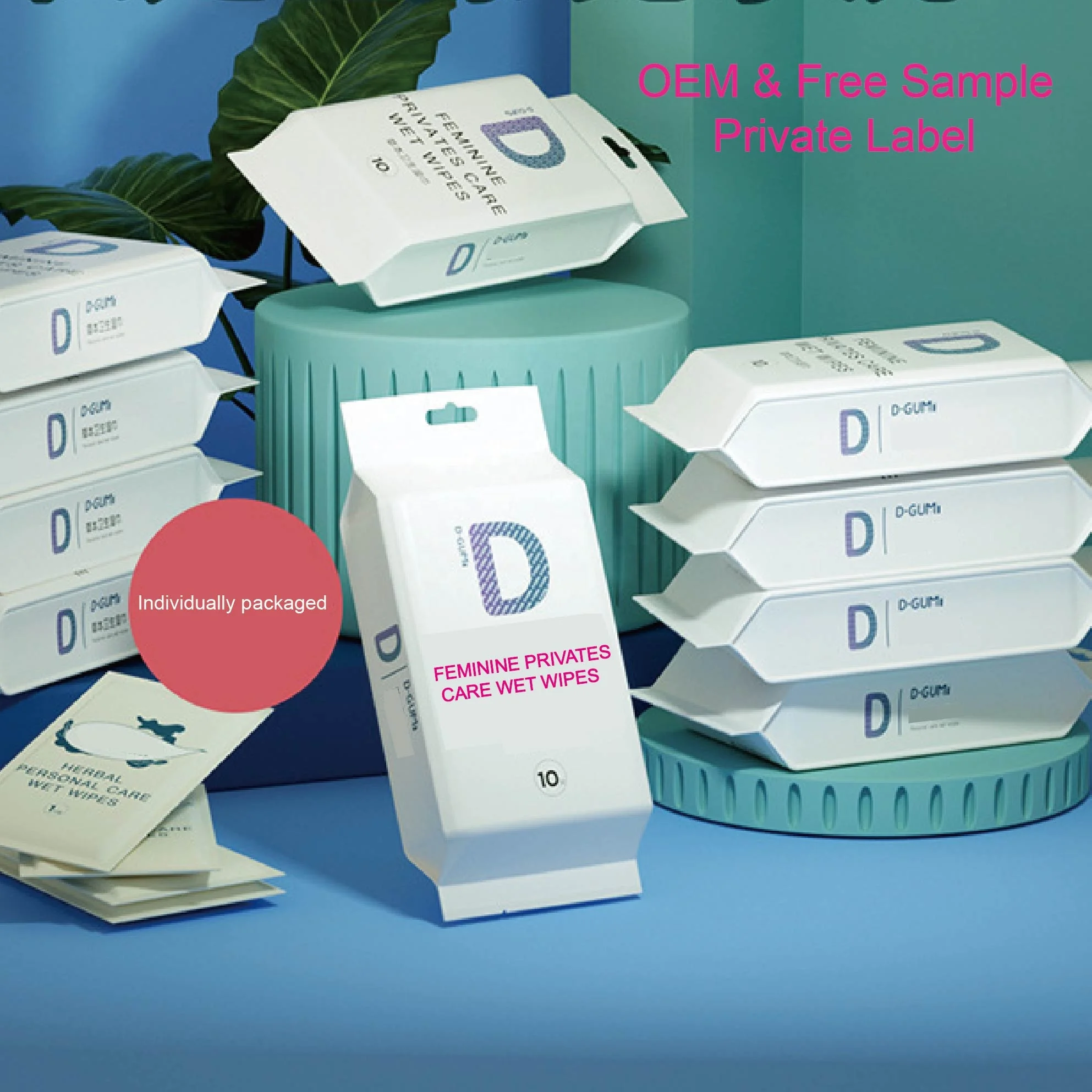 Custom Hygienic Tissue Based Dry Female Customise Disposable for Women Hygiene Female Herbal Sex Intimate Feminine Wipe