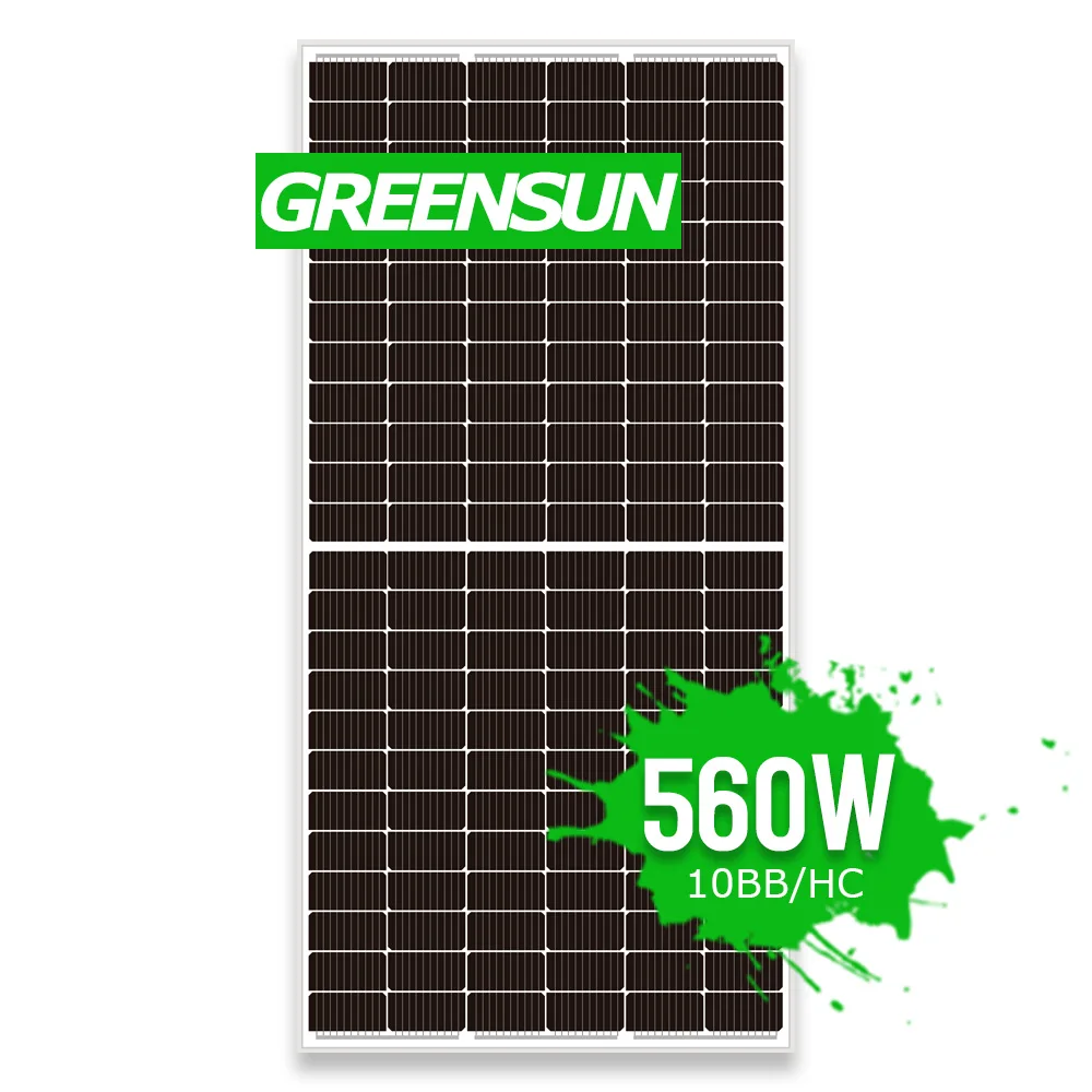 Greensun Solar Panel 10BB Half Cells Mono 520W 540W 550W 560W Photovoltaic Panel Solar 540 Watt