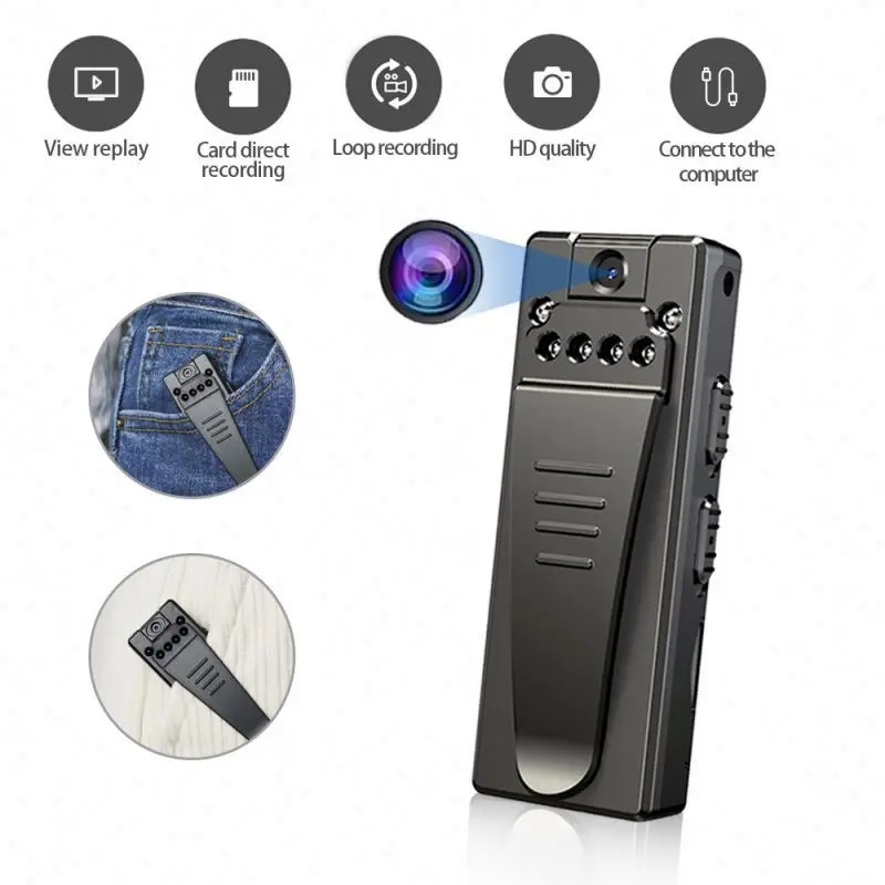 KAMREA HD1080P Bewakingscamera, mini-camera, videorecorder, met