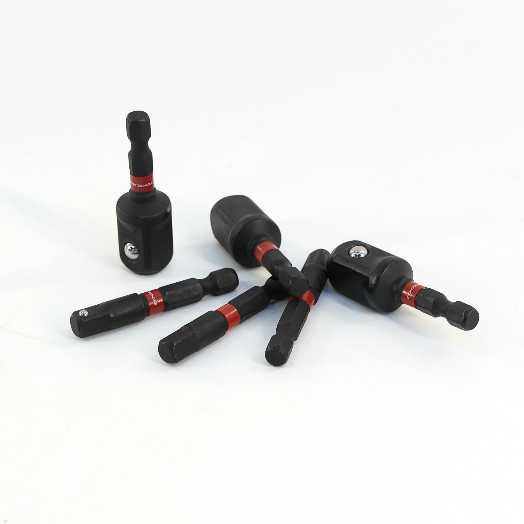 Toolway 3pcs 1/2" 3/8" And 1/4" Impact Socket Adapter Set Hex Shank Adapter Extension Bit Set