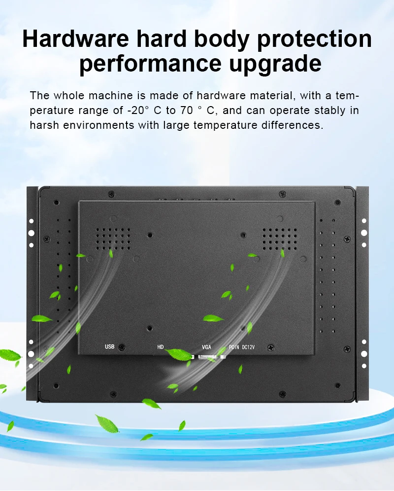 OEM ODM 7 Inch 1024*600 Flat Screen Waterproof Lcd DIsplay Industrial ...