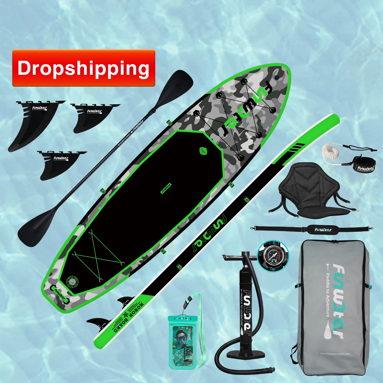 FunWater（ファンウォーター）インフレータブルSUPボード Amazon | FunWater (ファンウォーター) 空気注入式 スタンド