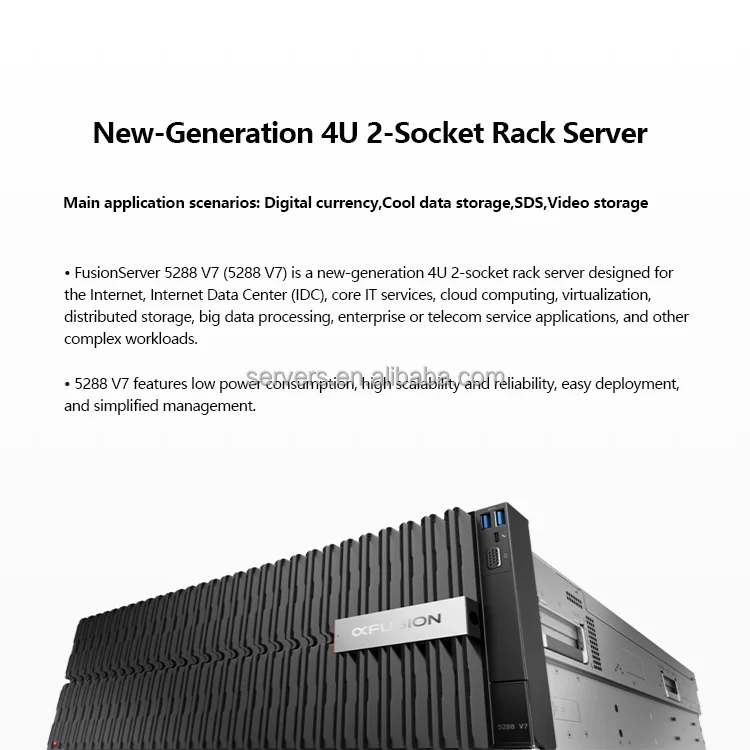 New Generation Fusionserver 5288 V7 4U Server Europe 4U Rack Deepseek Server