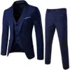 One button navy blue