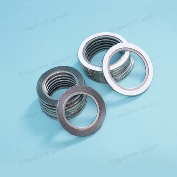 Flexitallic Filler Graphite Spiral Wound Gasket Inner reinforced ring type PTFE graphite spiral wound gasket Flange gasket