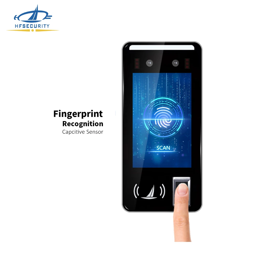 HFSecurity FR05 Biometric Ready Cloud Software Android NFC Fingerprint Device Face Recognition Attendance System for Office