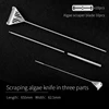 Cuchillo para raspar algas en tres partes