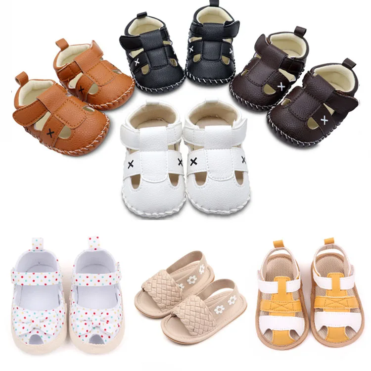 New Baby Shoes Leather Mixed Boy Girl Toddler Rubber Sole Shoes Buy