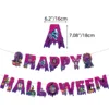 Bannière violette-1pc HAPPY HALLOWEEN