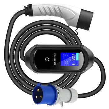 Home Use Adjustable Current 32A Level 2 EV Car Charger Type2 Type1 EV Charger GBT Charging Portable EV Charger for VW ID4