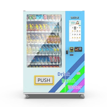 24 Hours Self-Service Customizable Snack And Water Vending Machine For School/Malls And Subway Station