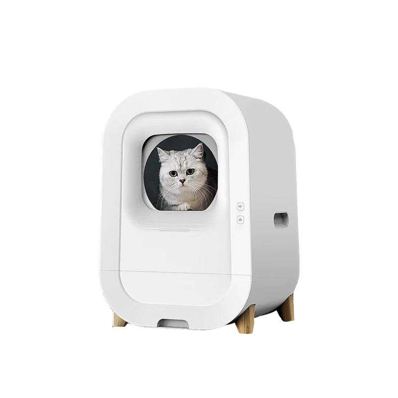 Enclosed Portable Automatic Cat Litter Toilet Furniture Auto Smart Intelligent Self Cleaning Cat