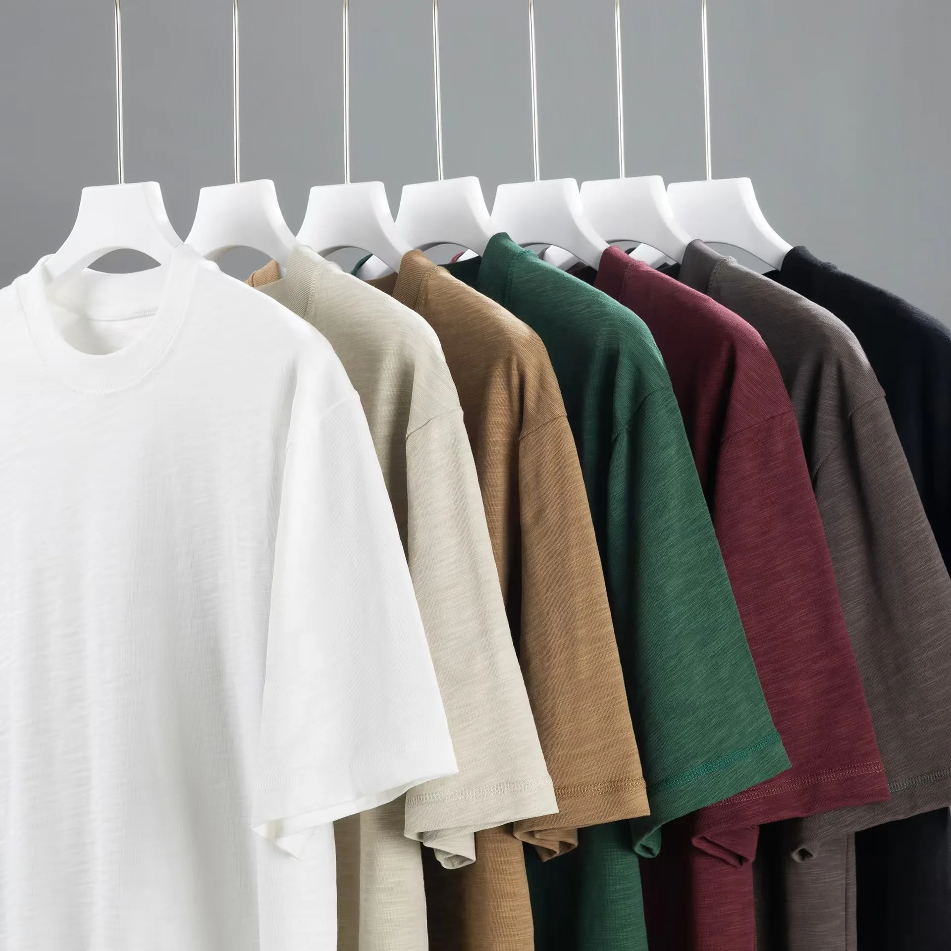 High Quality Cotton Oversized Tshirt Street Wear Wholesale T-Shirt Plain Mutil Color Manufacturer Plain T Shirts