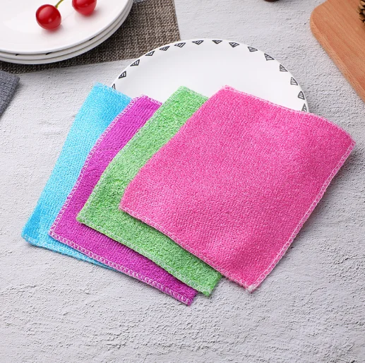 High quality amazon hot sale dishcloth for kitchen microfiber cloth swedish dishcloth pad