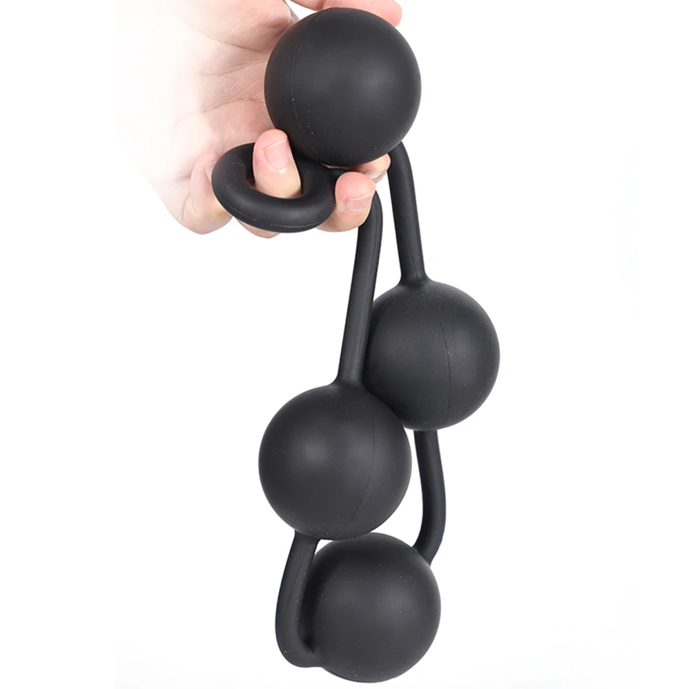 Large Big Silicone Beads Anal Chain Plug Play Pull Ring Ball New 4 Sizes  Masturbation Prostate Sex Toys For Woman Men Products| Alibaba.com