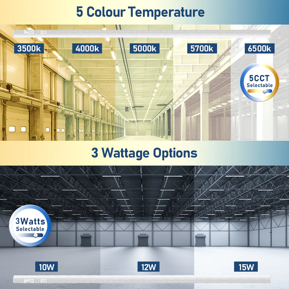 Alibaba.com: Aluminum 12W-72W 5CCT LED Linear Batten Strip T8 Tube ...