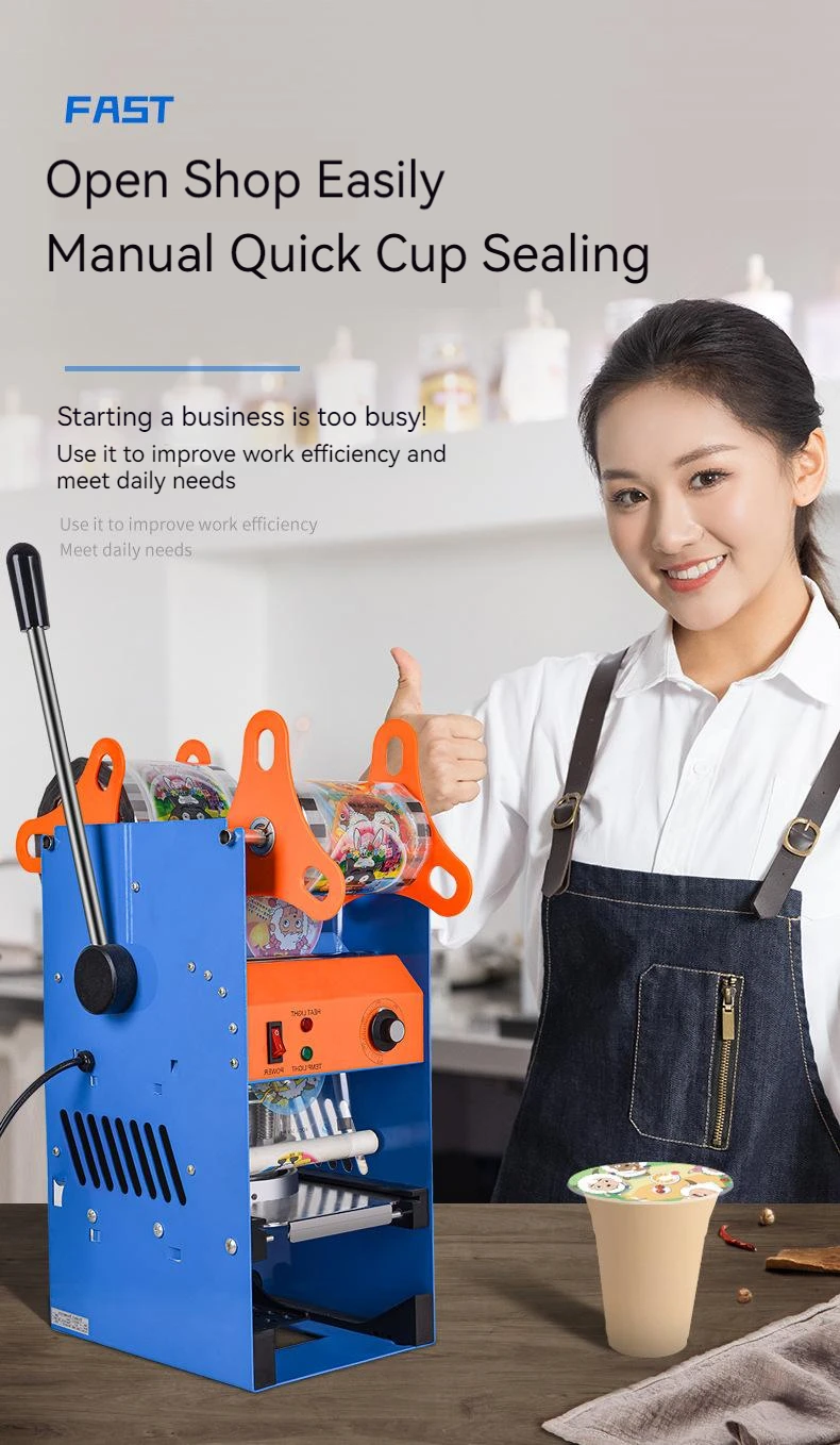 Yihai Cup Sealing Machine 95mm Cup Sealer Machine Full Automatic 500