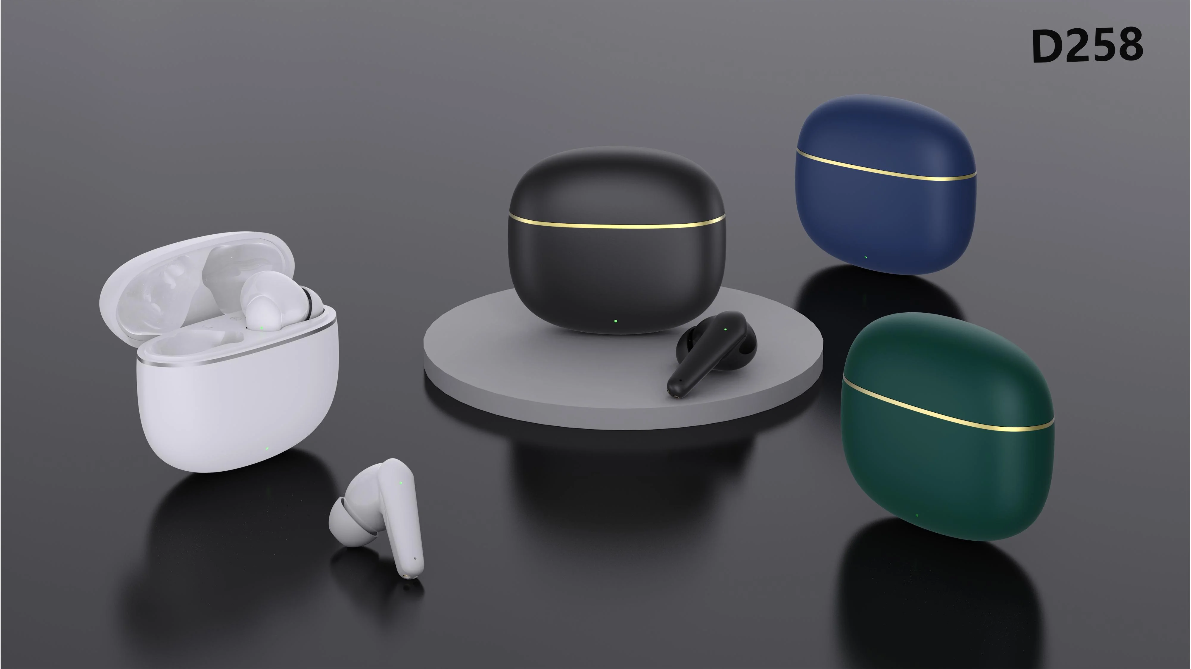 Factory Direct Sales True Wireless Stereo Gaming Earphones With Gilt Edge Cordless Headphones Hand Free TWS Sports Earbuds