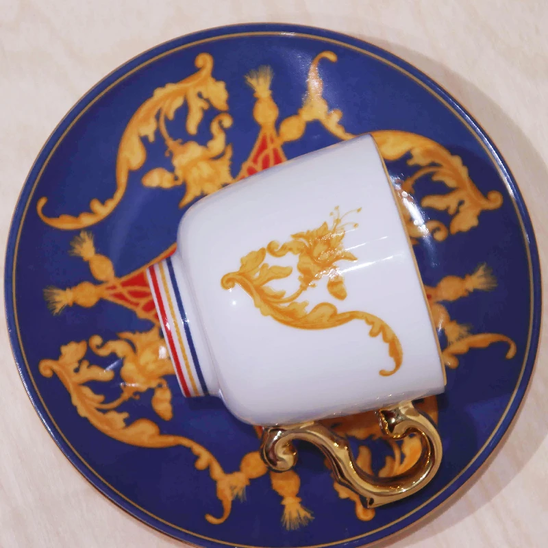 Light Luxury Style Ceramic Coffee Cup and Saucer Set Concentrated Mini Cup factory