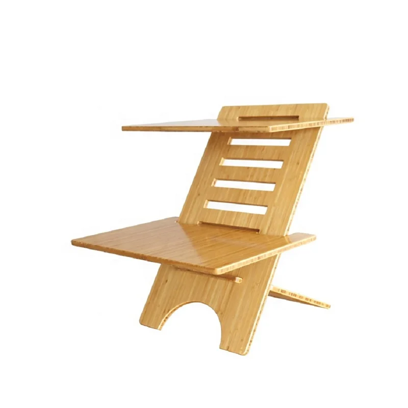 Новый дизайн, бамбуковый Регулируемый стоячий держатель для ноутбука, подставка для компьютера, конвертер