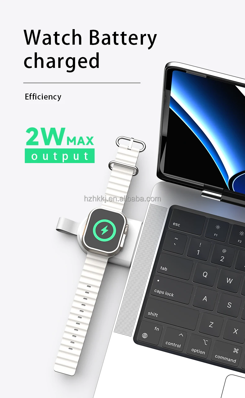 Portable Wireless Usb A Type Usb C Mini Keychain Smart Watch