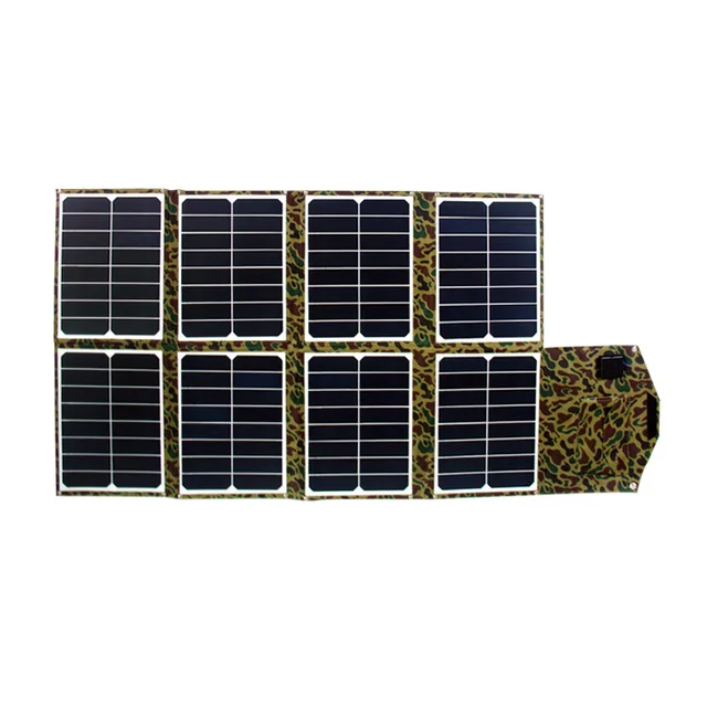 Customization Outdoor Camouflage Portable Light Weight Sunpower High Efficiency 23.5% Charging 120W Folding Solar Panel