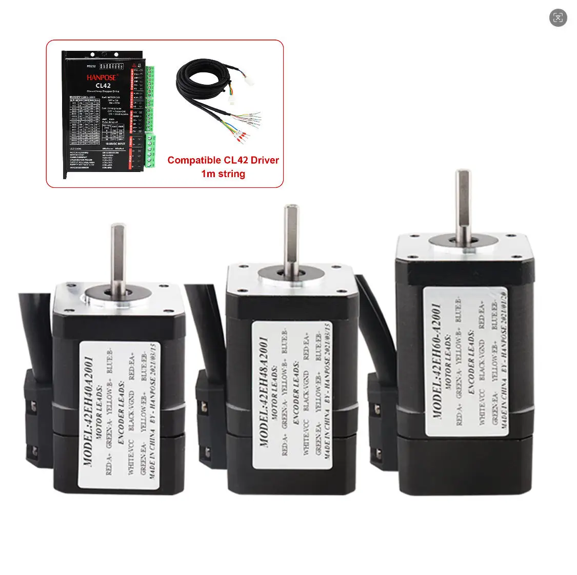 HANPOSE Nema17 Stepper Motor 42EH34/40/48/60+CL42 Closed-loop Stepper Motor