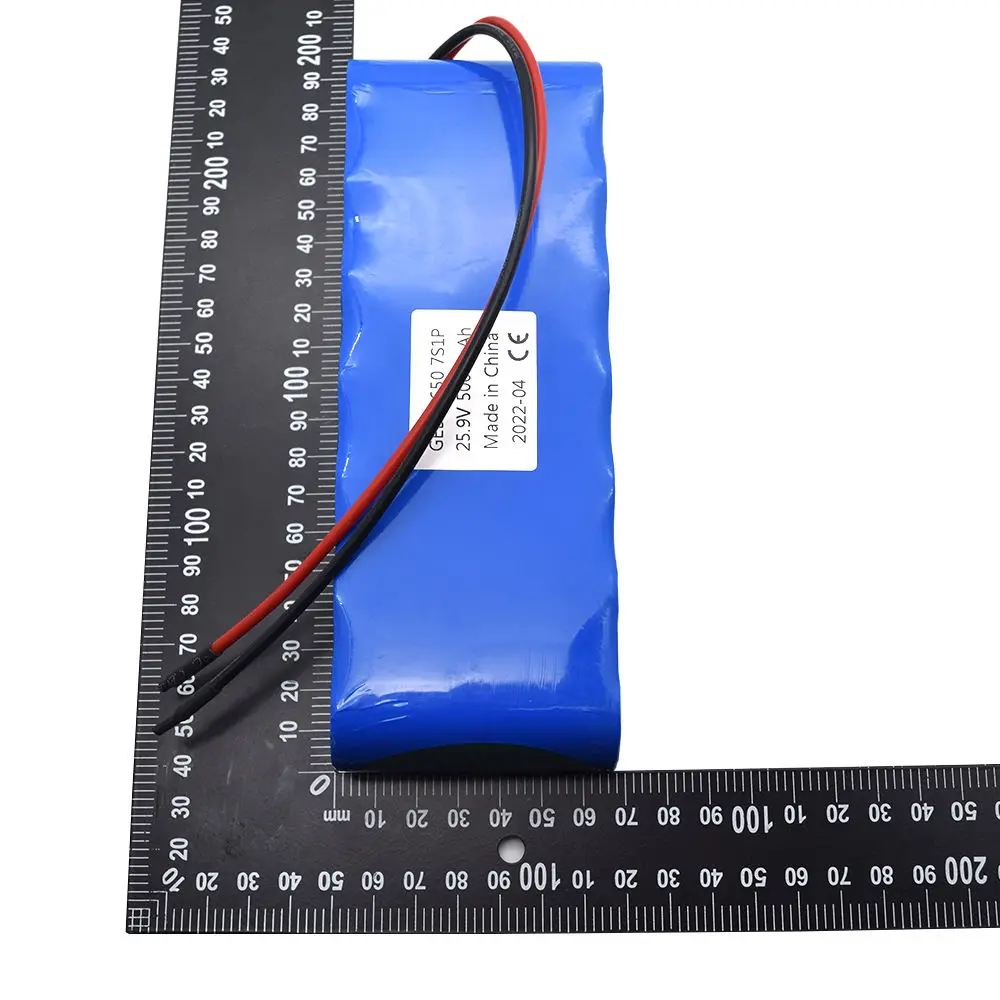 GEB Customized Li-Ion-Battery 25.9V 5Ah 7S1P Rechargeable 18650 Lithium Ion Battery Pack 3.7V Customized Lifepo4  Battery Pack