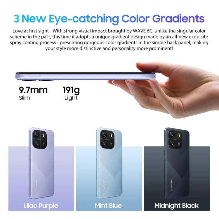 New Arrival Super Cheap Blackview WAVE 6C 2GB+32GB 6.5 Inch