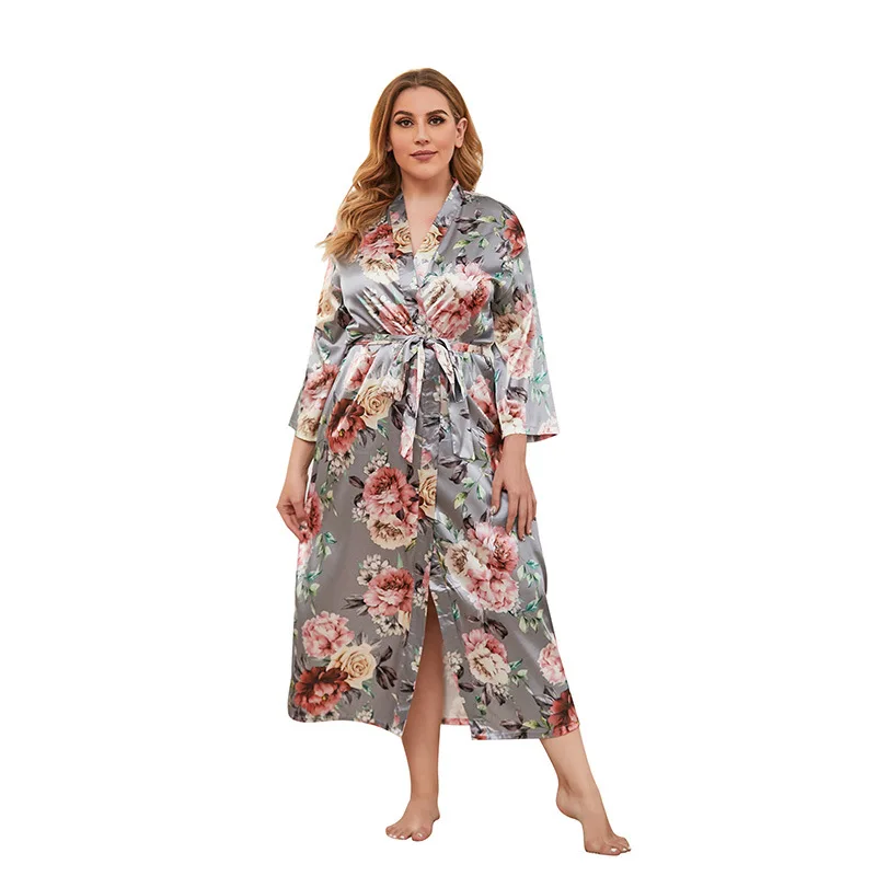 plus size long lounge dresses