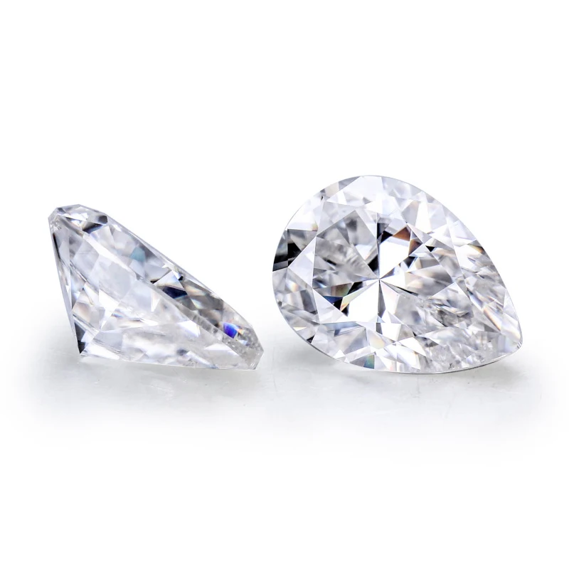 HMOIS factory custom wholesale D color pear shape VVS1 moissanite diamond loose gems for necklace pendants