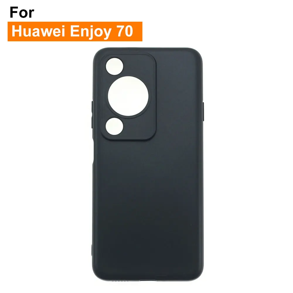 Fundas de TPU para Huawei Enjoy 70 Personalizar Funda móvil Precisión agujero Protección de lente de cámara Color sólido Cubierta Sjk296