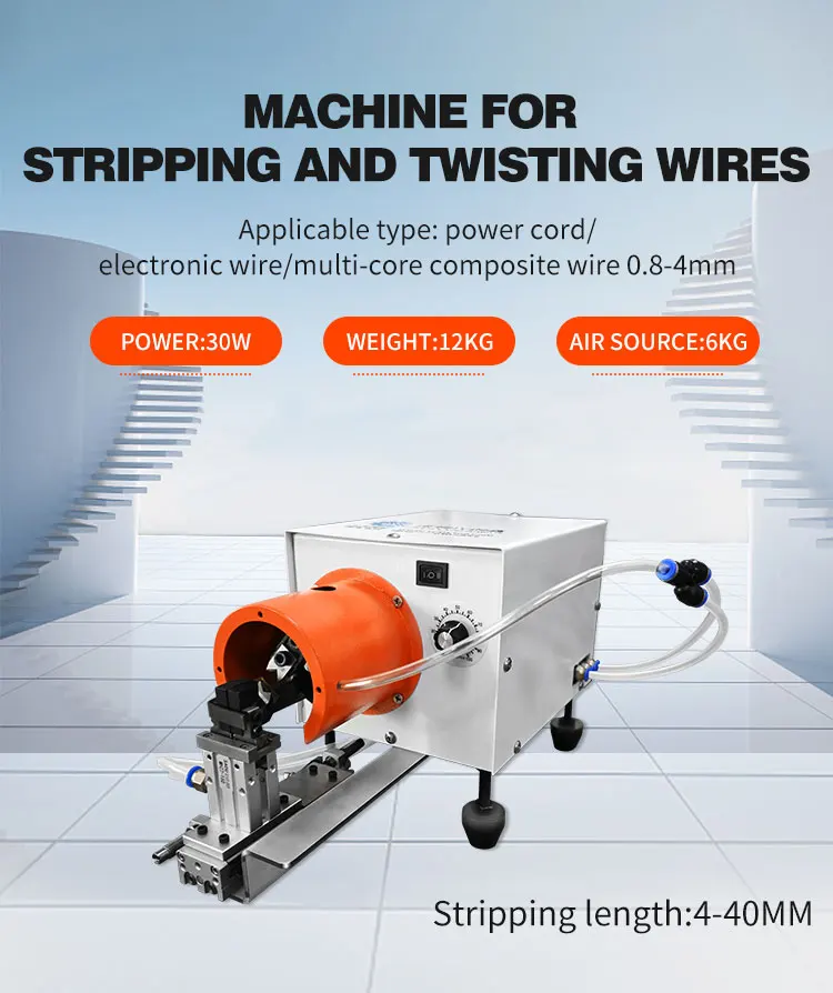 Electric Automatic Wire Cable Processing Equipment Cutting Peeling ...