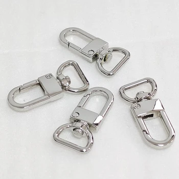 13*41.5mm Metal Alloy Sliver Swivel Snap Hook for Bag Keychain Accessories