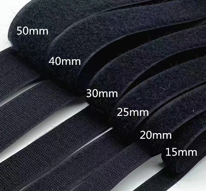 1.6cm 2cm 2.5cm 3cm 3.8cm 5cm Nylon Hook And Loop Tape Strap Fasteners