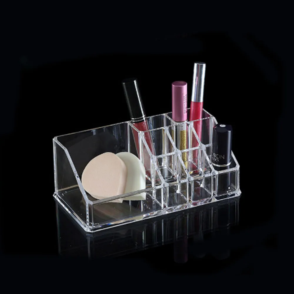 Cross Border Multi-Compartment Transparent Jewelry Storage Case Rectangular Display Makeup Organizers
