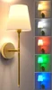 Gold wall sconces