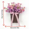 Pink-purple berry flower basket