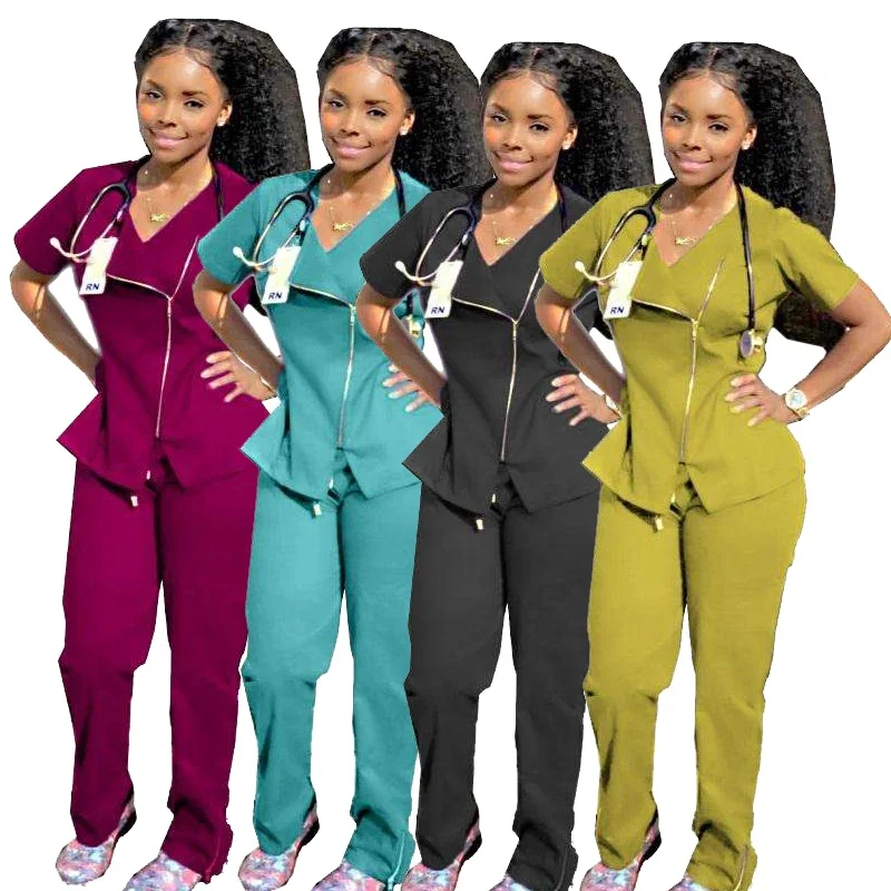 2023 Fshionale Medic Uniform Scrub Nursing Uniforms Scrub Suit Set Spandex Zipper Womens Scrub Sets Hospital Uniform - Buy Wholesale Stack Joggers Set 11th Doctor Hospital Unifroms Sets Womens Jogger Set Best Selling Spandex Breathable Female Medical,Oem Scrub Vendors Nurse Uniform Sets Custom Scrubs With Logo 2022 Health Care Mens Juniforms Medical,Factory Cheap Style Stretch Scrub Tops Short Sleeve Hospital Uniforms Women Product on Alibaba.com
